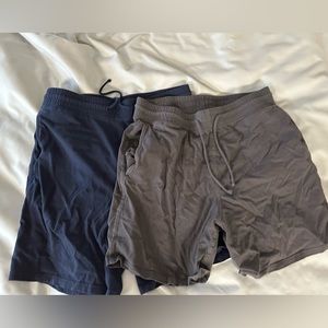 Two pairs of j crew cotton lounge/sleep shorts, EUC